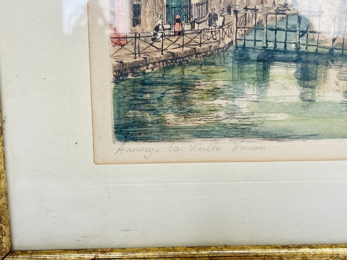 Gravure en couleur - Charles NOLLET -photo-1